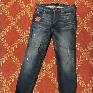 FLYING MONKEY EMBROIDERED JEANS